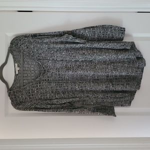 Cyrus Woman Grey Tied Tunic Blouse